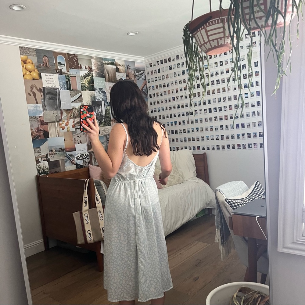 Blue Patterned Dress - Picture 2 of 2